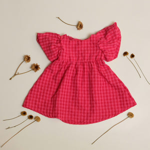 Gingham Puffy Dress