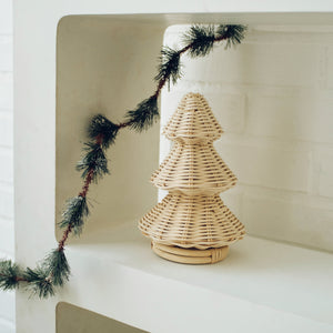 Christmas Tree Rattan Tabletop