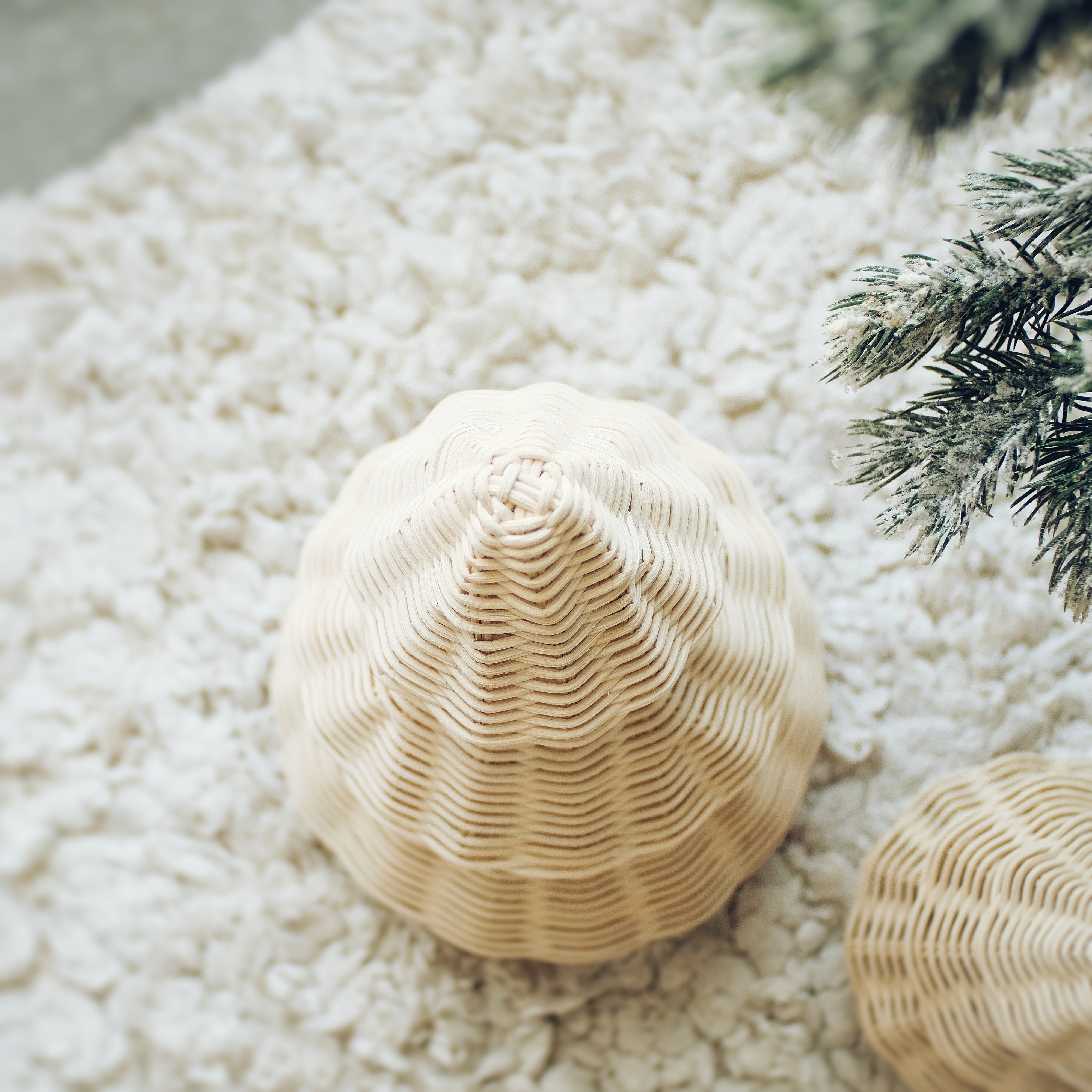 Christmas Tree Rattan Tabletop