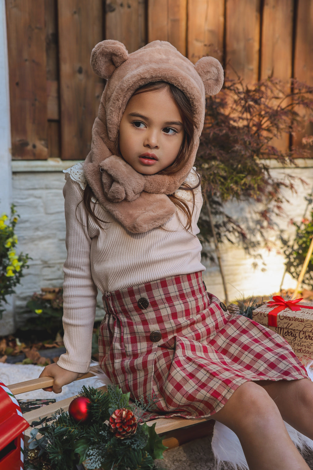 Vintage Kids Tartan Skirt