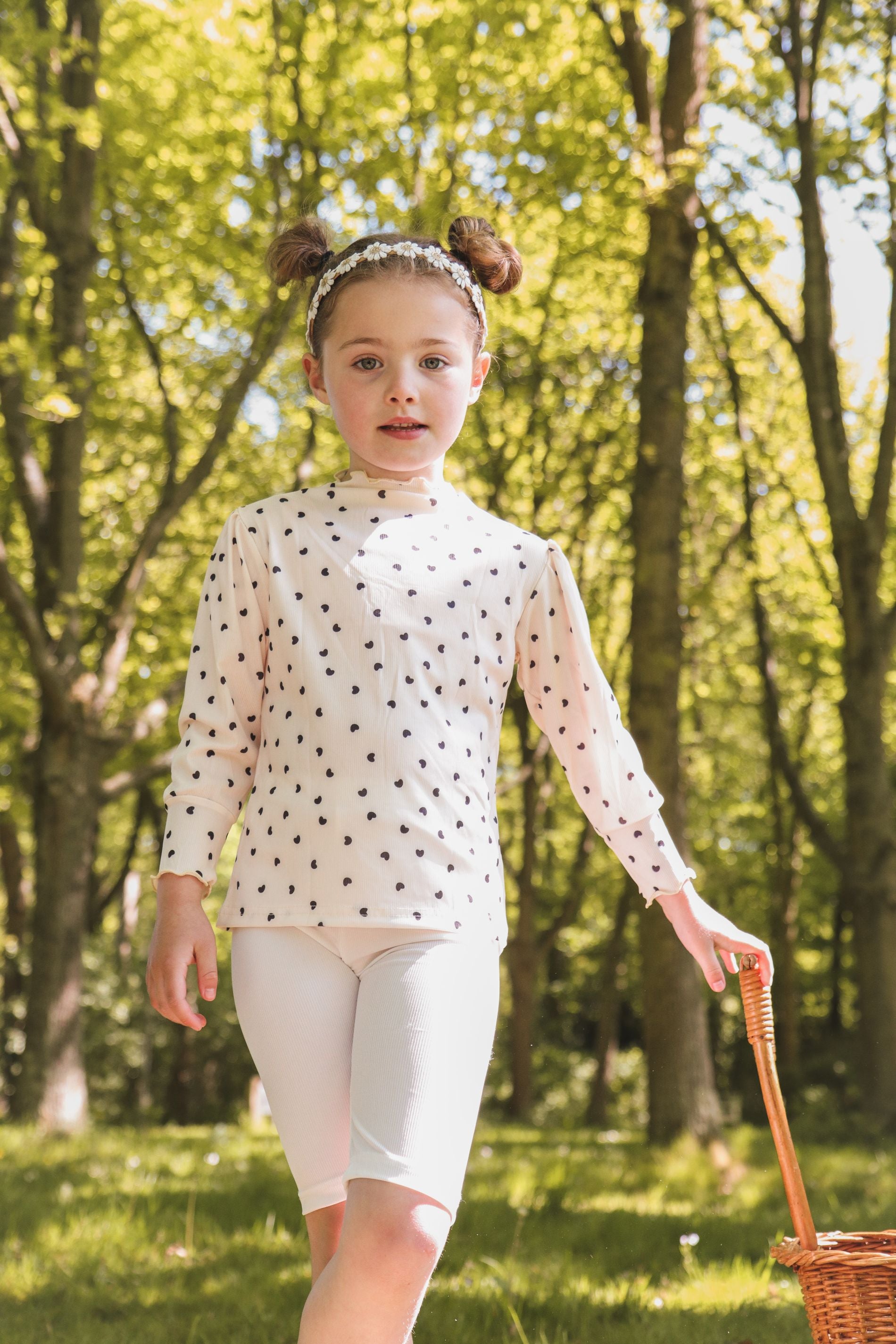 Heart Curly Dots Sweater