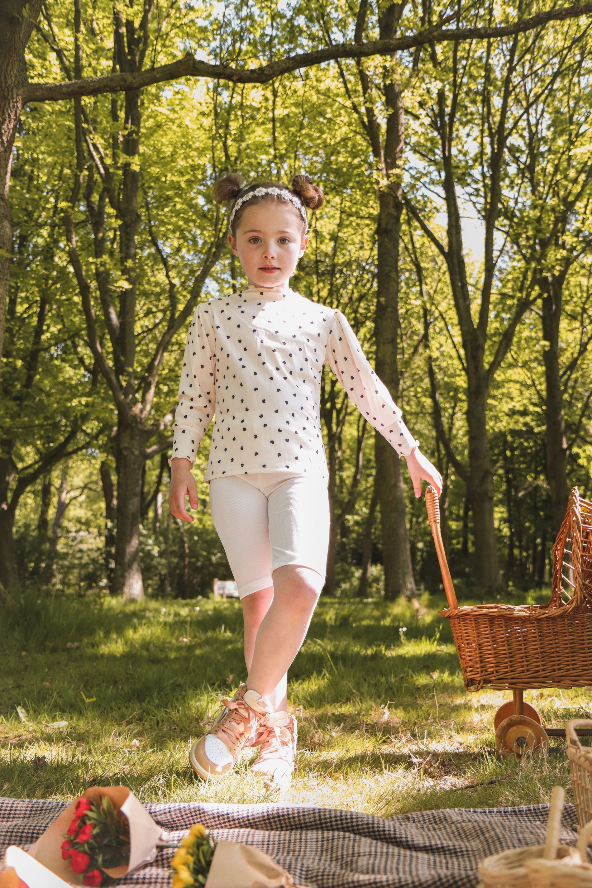 Heart Curly Dots Sweater