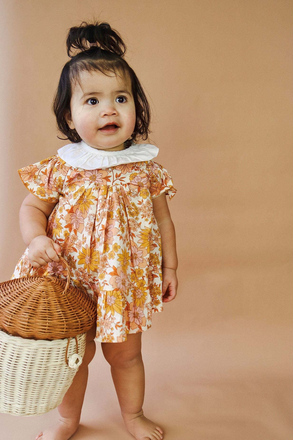 Aurora Vintage Floral Pattern Dress