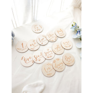 Wooden Baby Milestone Set (plywood)
