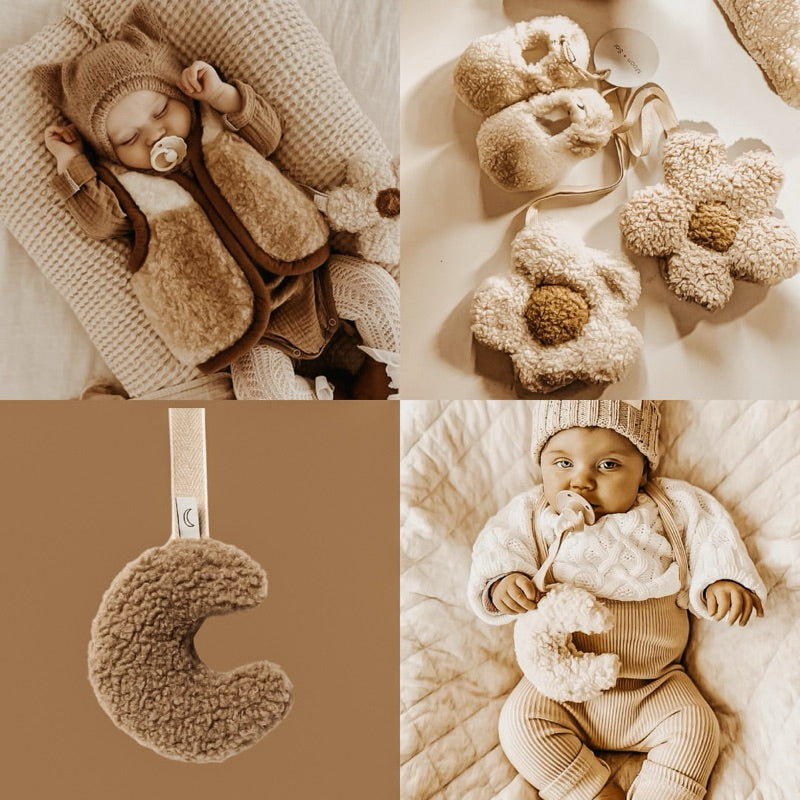 Dummy Comforters  Clips ( Teddy Fleece ) I EART TONE SERIES