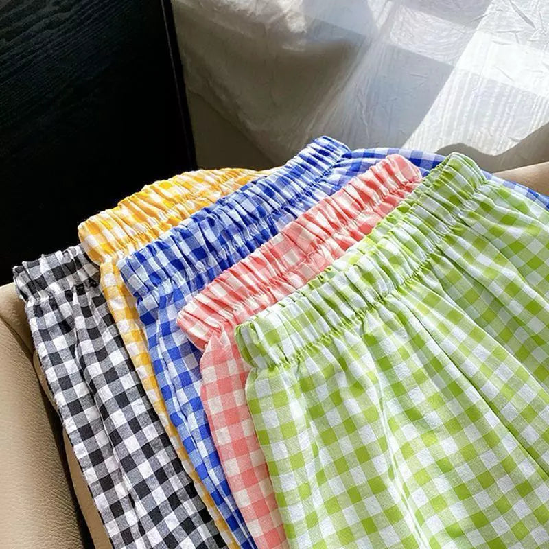 Jogger Gingham  Loose Pants