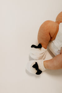 NEWBORN SET EMBROIDERY BABY JUMPER ( Booties  & headband include )