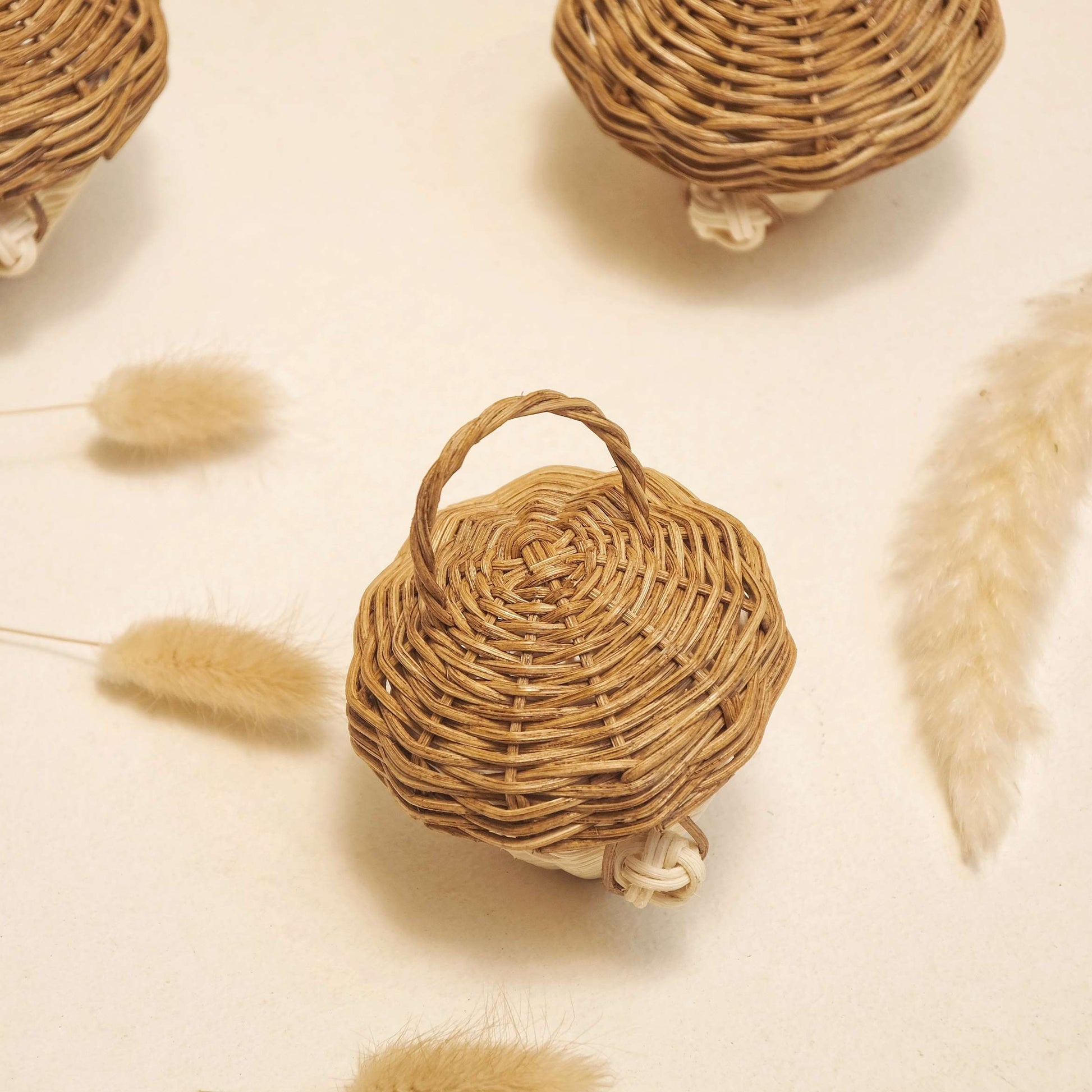 3pcs Coco Basket Miniature