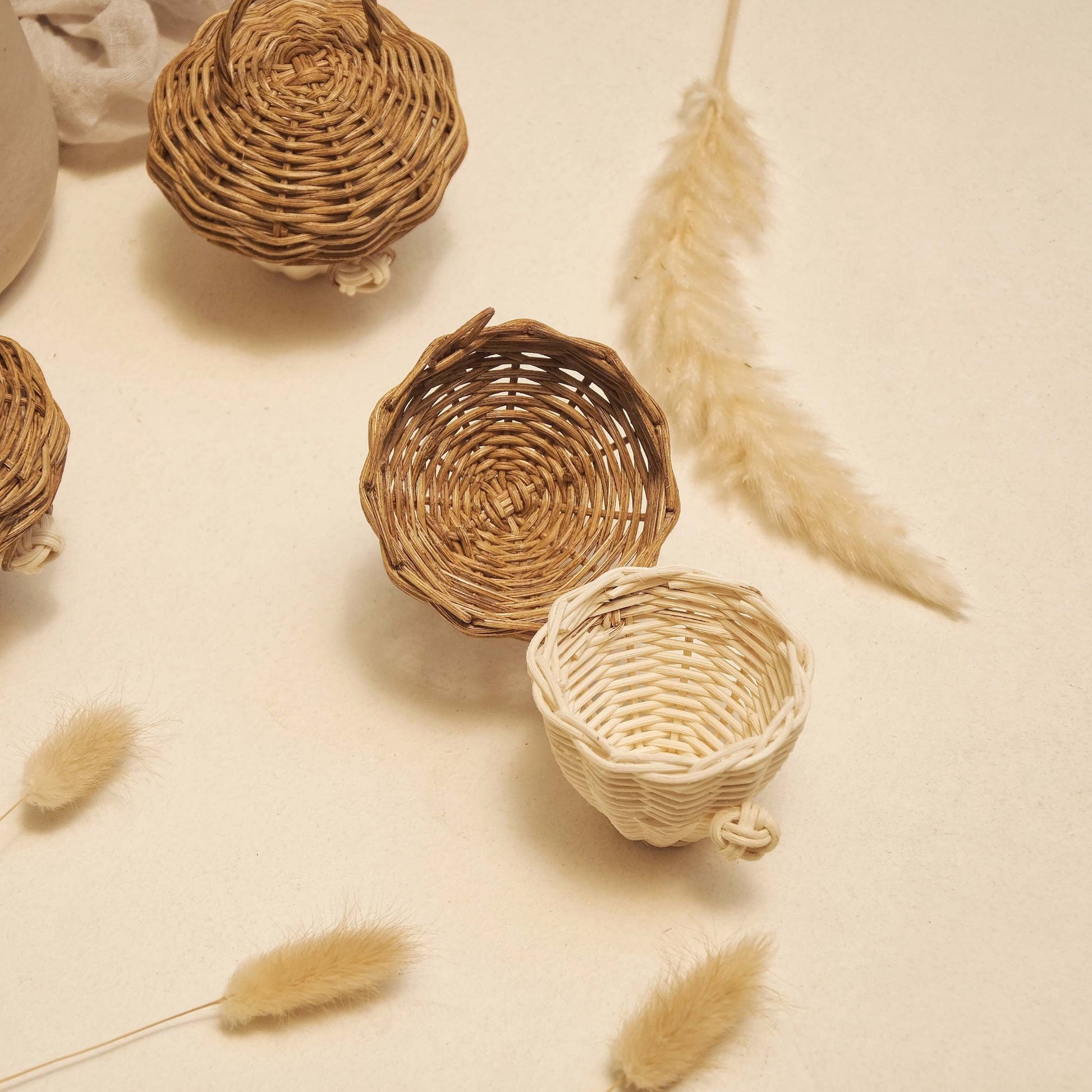 3pcs Coco Basket Miniature