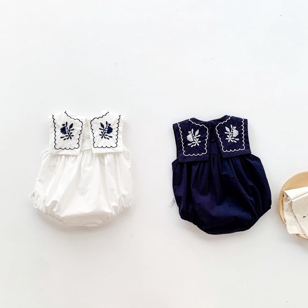 NEWBORN SET EMBROIDERY BABY JUMPER ( Booties  & headband include )