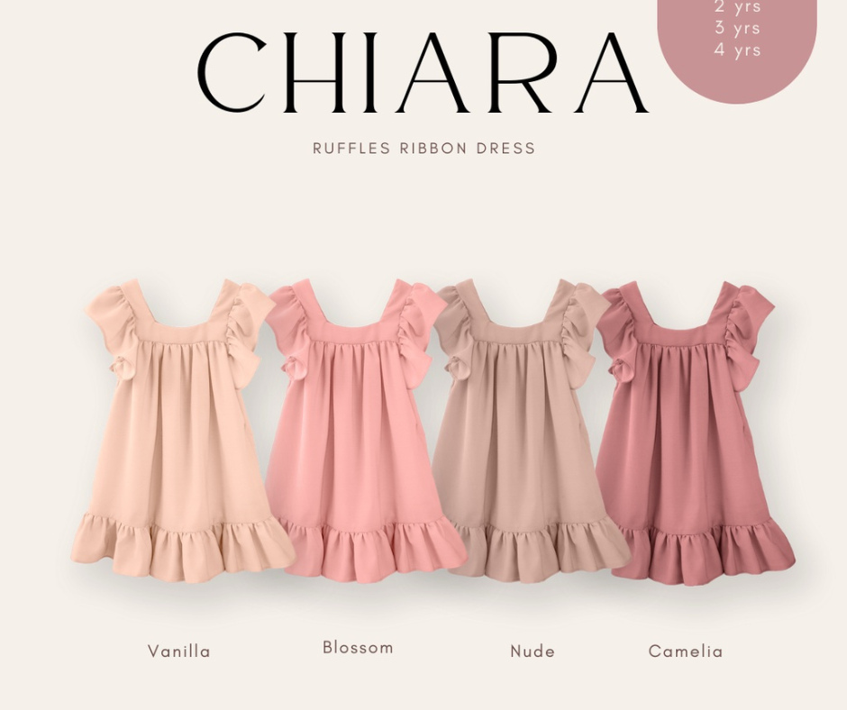 CHIARA RUFFLE RIBBON DRESS