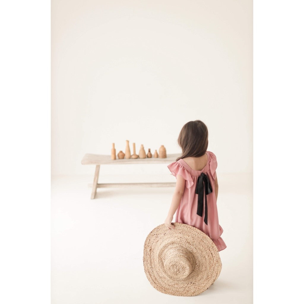 CHIARA RUFFLE RIBBON DRESS