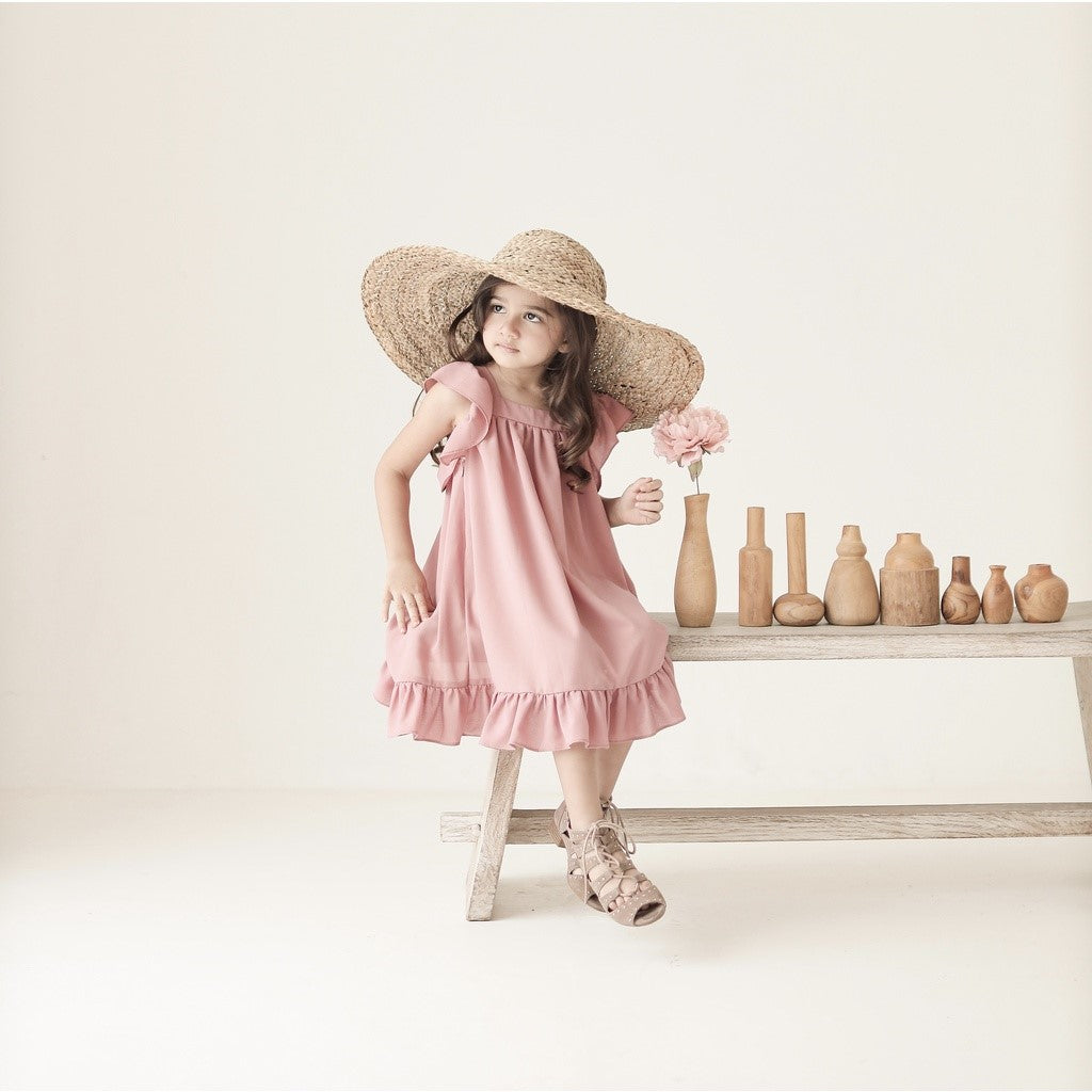 CHIARA RUFFLE RIBBON DRESS